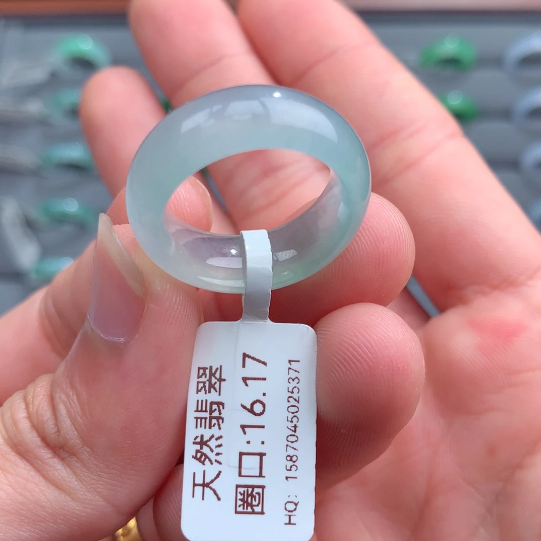 翡翠戒指未镶嵌天然