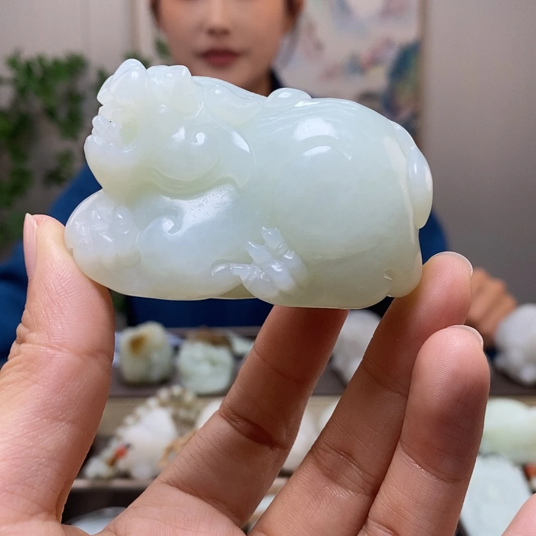 和田玉未镶嵌挂件