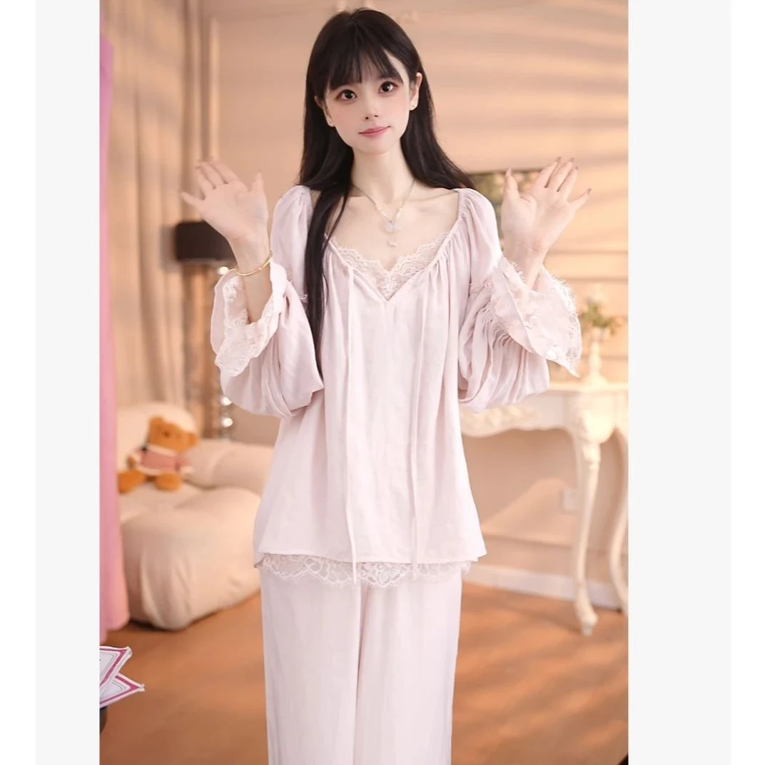 【纯梦甜心】套装 甜美棉四季薄款舒适休闲WQN