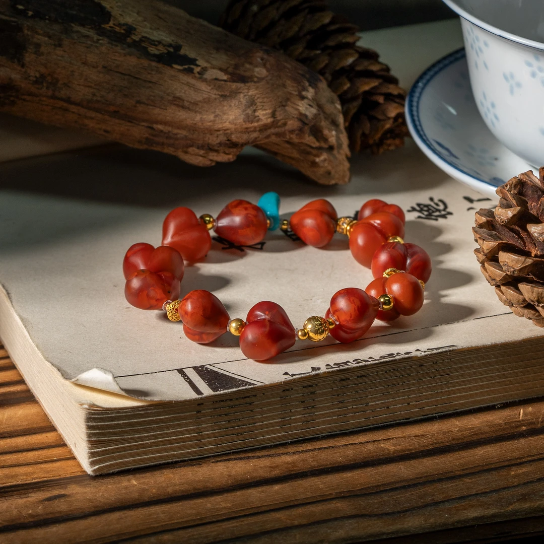 【世间臻宝】18K南红DIY绿松手链/Q1998/多样性发一件/3