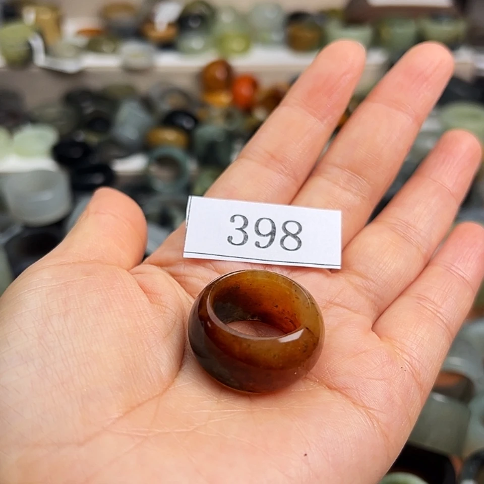 【闪购商品】未镶嵌蛇纹石玉戒指小*