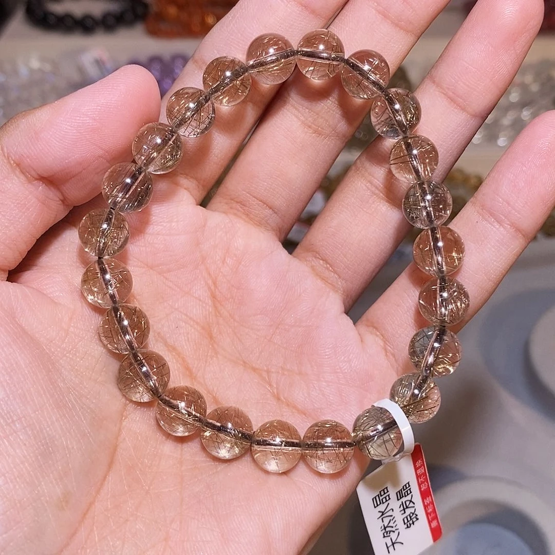 辰***辰水晶手链未镶嵌银发晶8.8mm