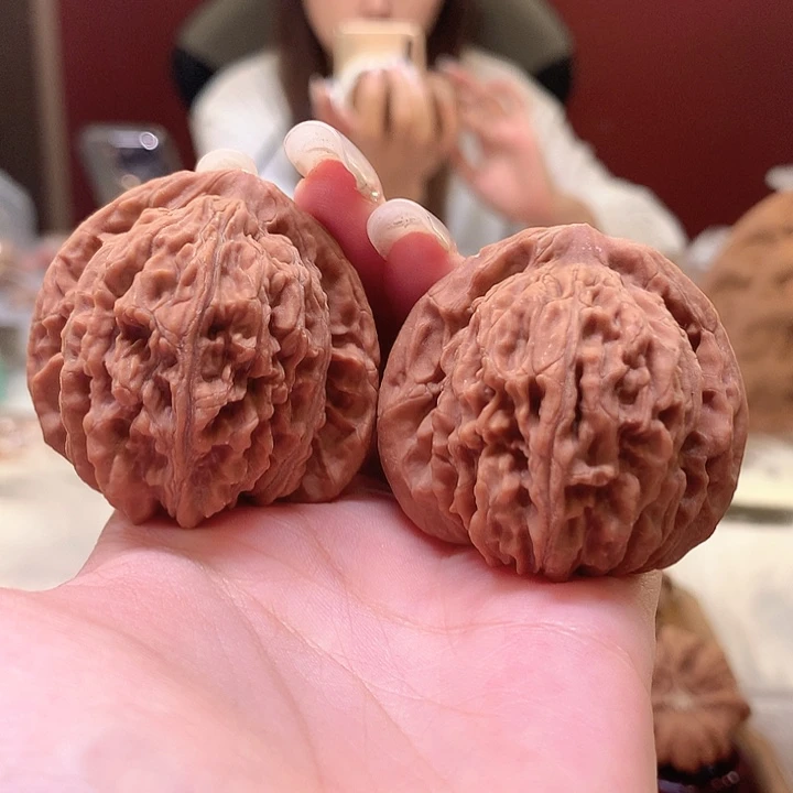 吊坠文玩核桃43三角楼