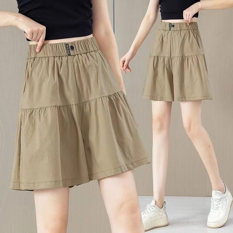 【清仓】冰丝速干五分裤女裤裙短裤女夏季2025新款宽松显瘦阔腿裤女