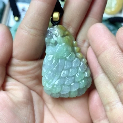 翡翠颈饰未镶嵌天然缅甸翡翠a货
