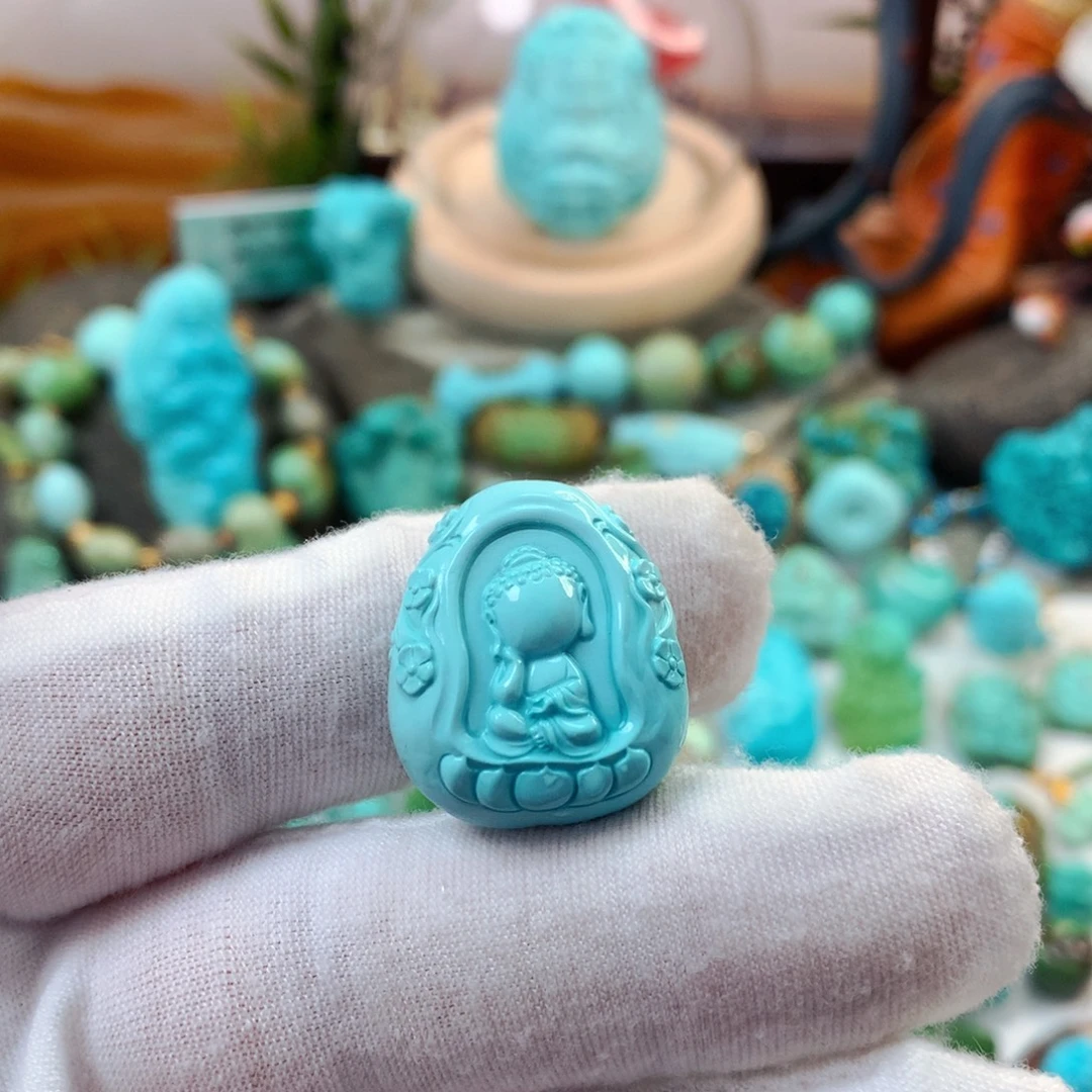绿松石未镶嵌珠宝半成品