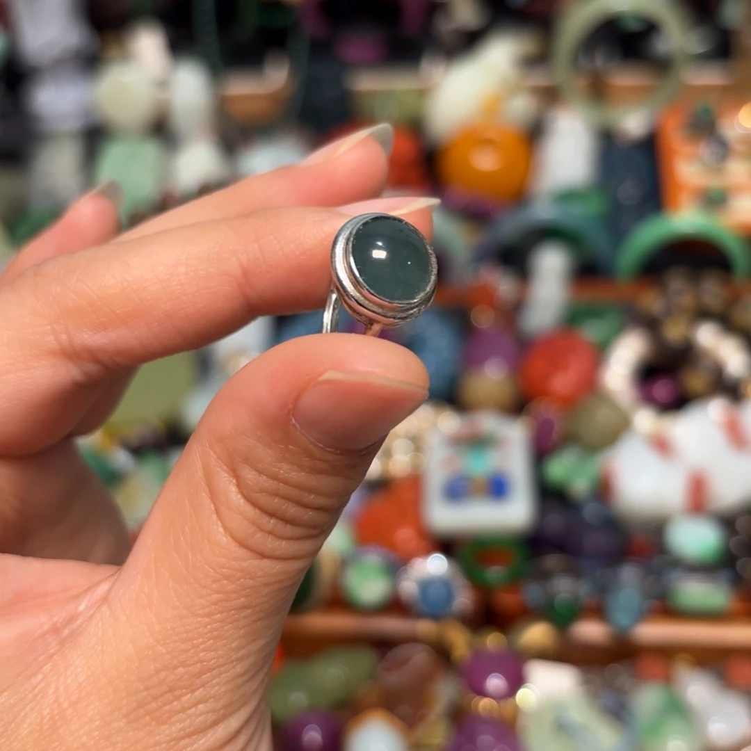 翡翠银S925镶嵌戒指开播福利不议价炸