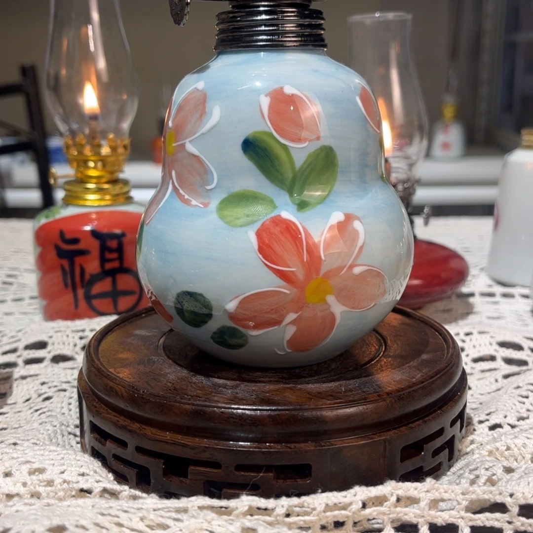 摆件景德镇陶瓷香薰灯