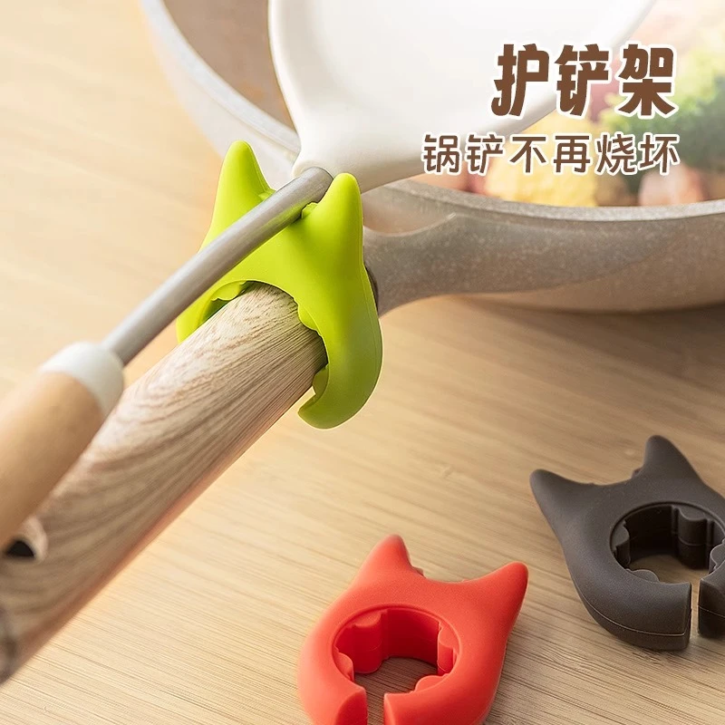 超厚新款多功能汤勺边恶魔锅铲通用收纳家用