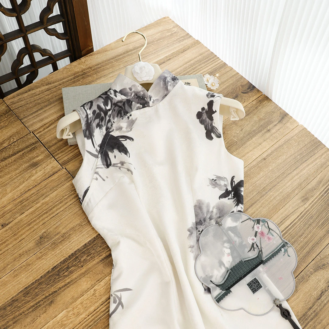 俏娘鱼复古改良新中式无袖旗袍女2025新款日常可穿夏季优雅老上海