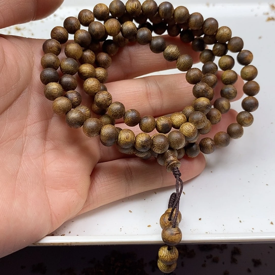 沉香手串绿棋楠规格0.7-16多样性发