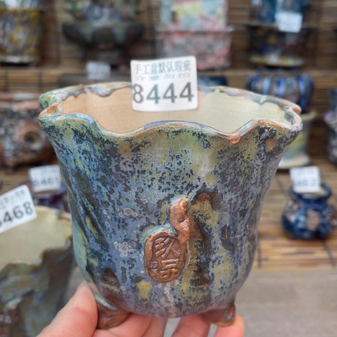 手工花盆默认瑕疵完美者勿拍