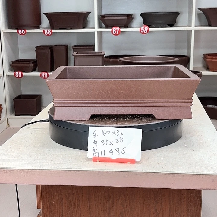 好***玩紫砂花盆双中线小