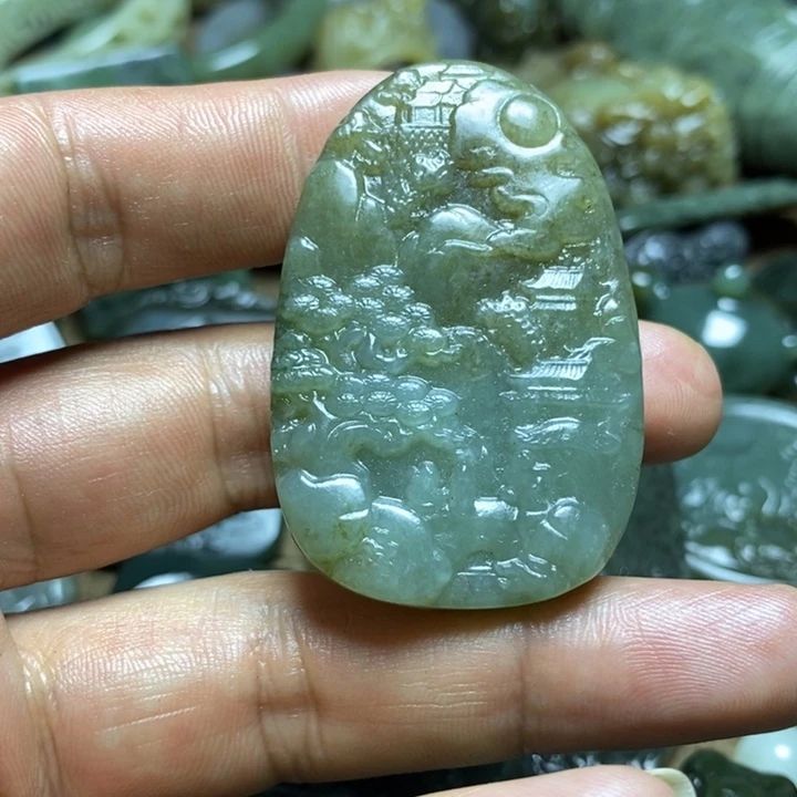 和田玉未镶嵌颈饰