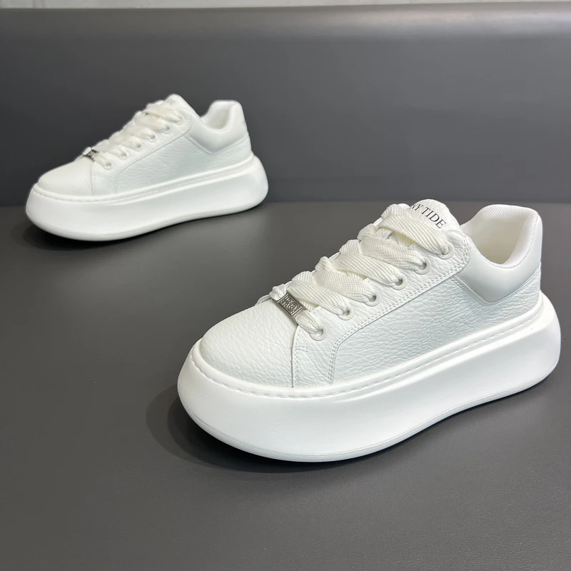 厚底小白鞋韩版舒适轻便男士休闲鞋轻奢国潮网红时尚男鞋T678-105