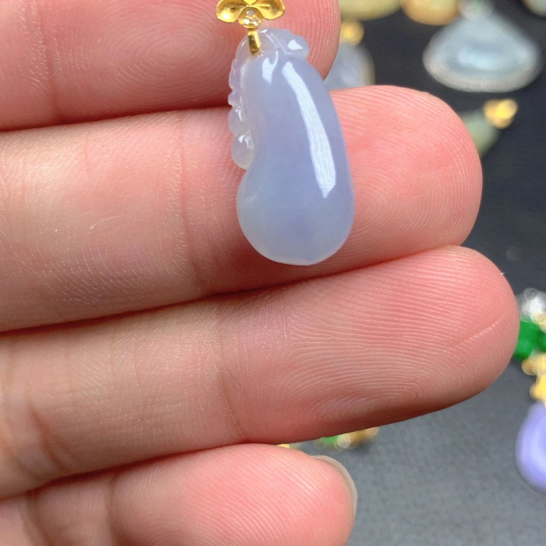 【闪购商品】颈饰18K金镶嵌翡翠翡翠