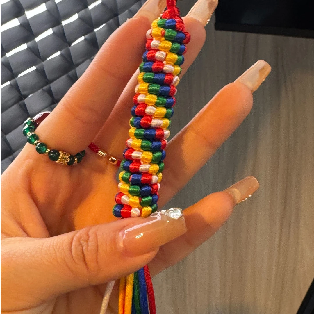 非金属布艺吊坠 布艺项链【三宝） 转金铜手工编织绳结挂件