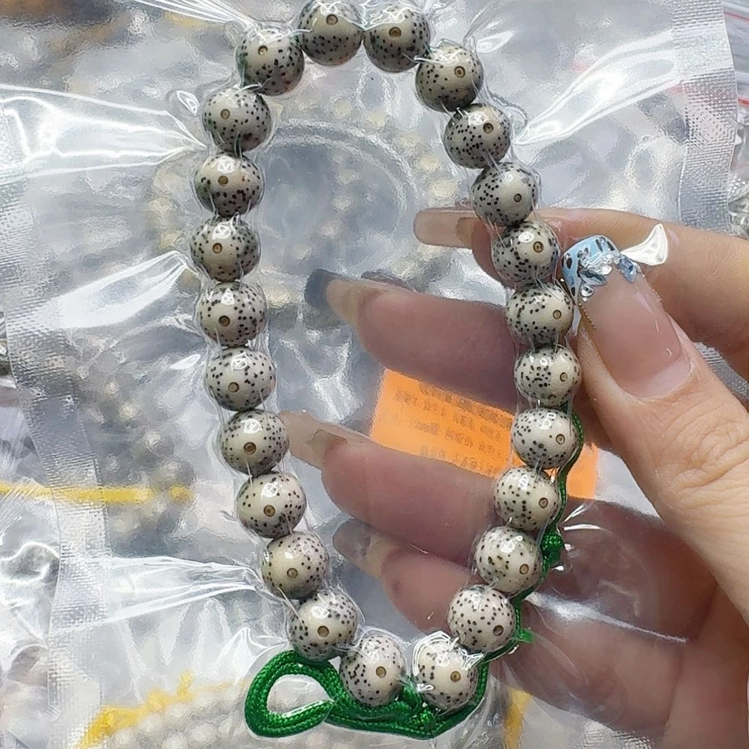 小***橘星月菩提手串298高端卡姿兰青花星月10圆手持
