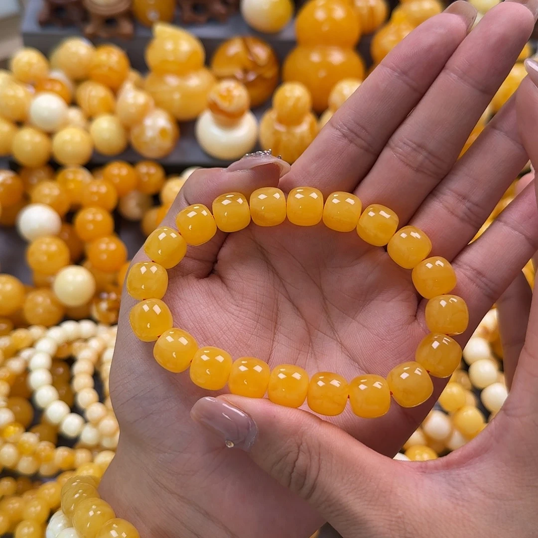 蜜蜡未镶嵌珠宝奇石同料12mm