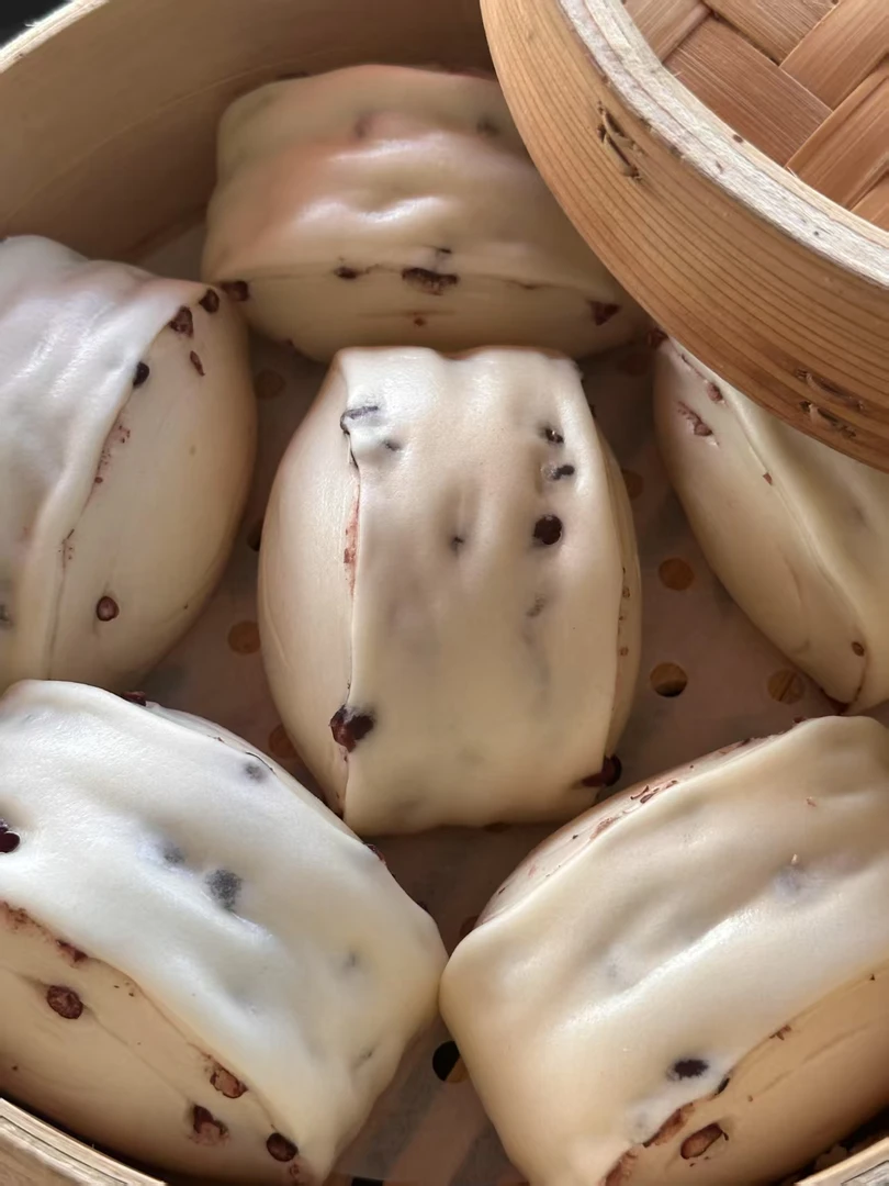 【江浙沪满百包邮】刀切红豆馒头一包8只