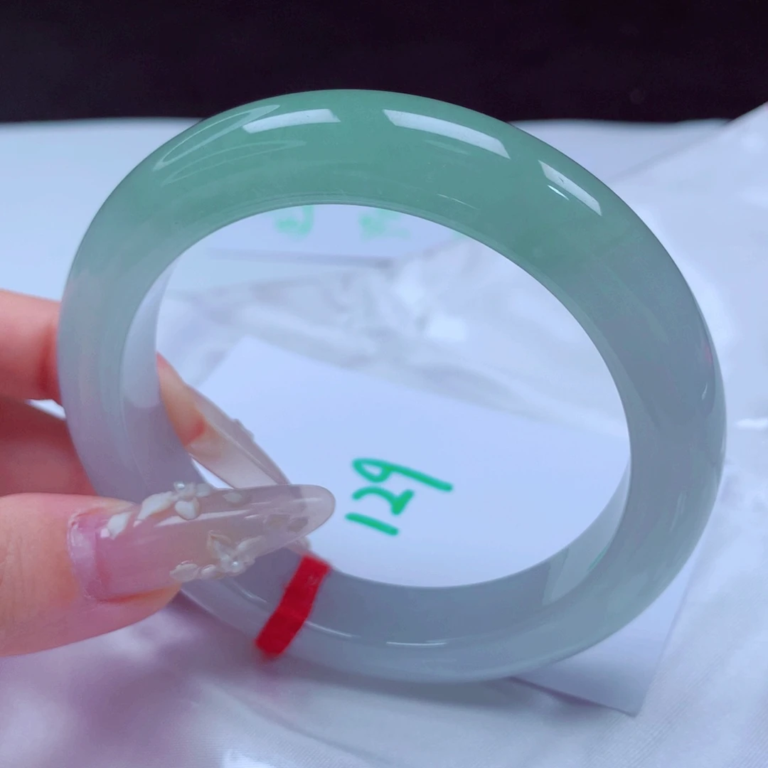 未镶嵌手镯翡翠天然缅甸翡翠A货手镯 129号