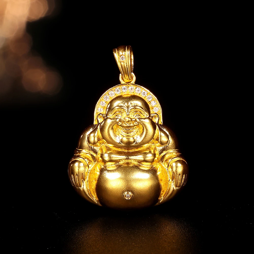 【破冰专属】足金大肚佛弥勒佛吊坠