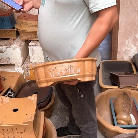 紫砂花盆手工定制