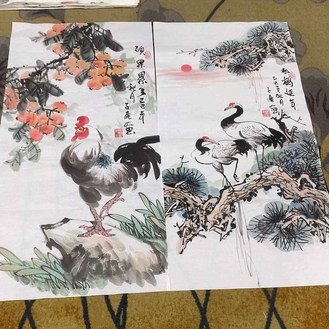 执***着国画平价书画冯子豪50/100