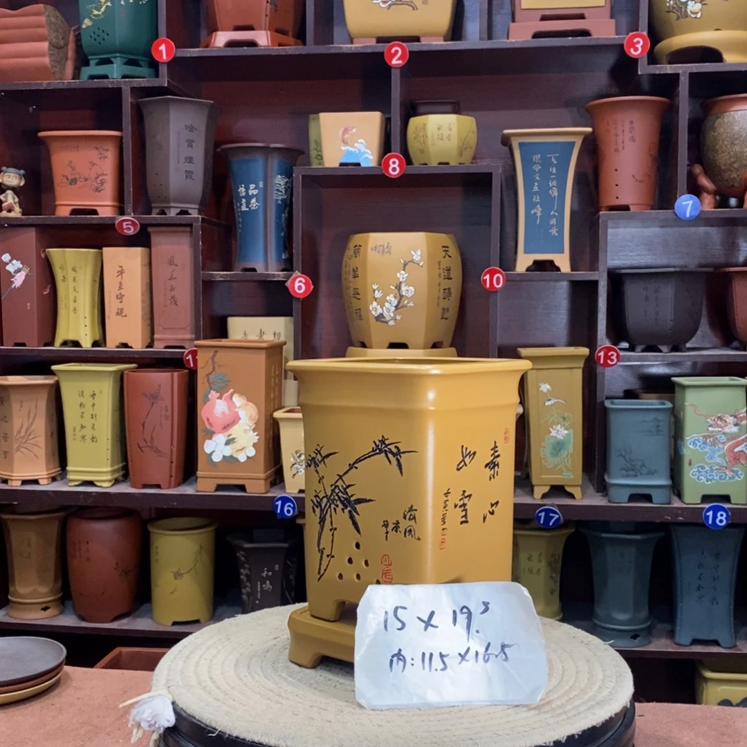 紫砂艺术紫砂花盆