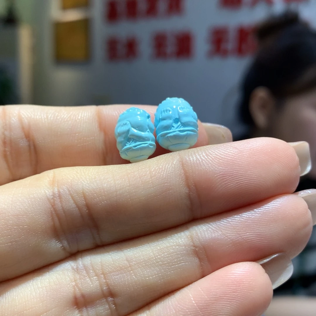 未镶嵌绿松石配饰超***透