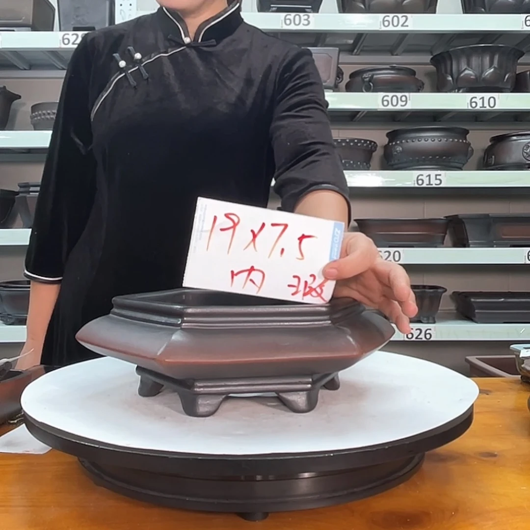 紫砂花盆宜兴紫砂60号