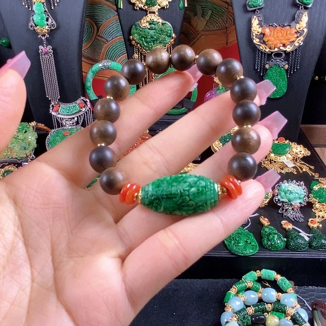 翡翠未镶嵌手链手链