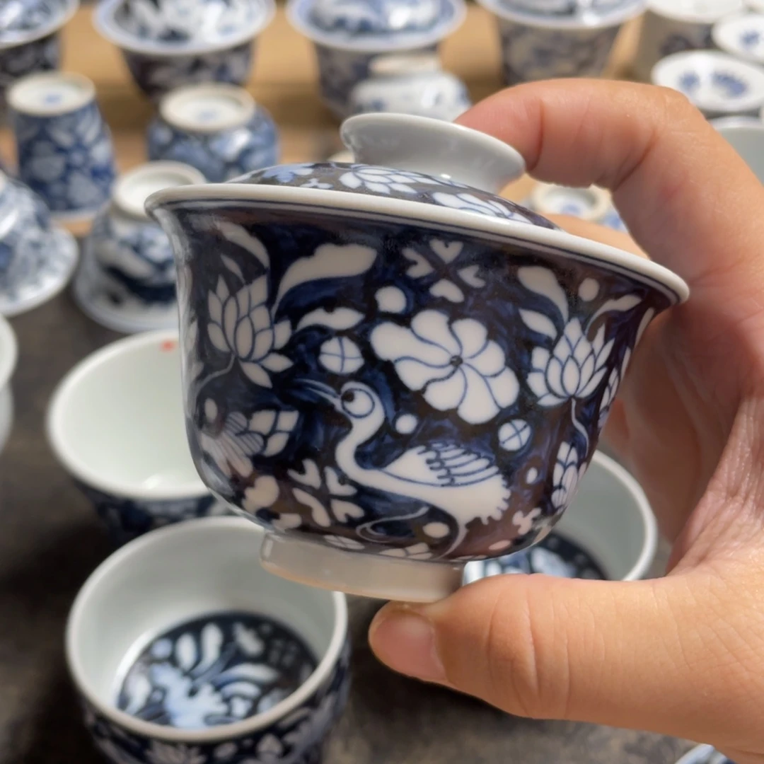 景德镇手工手绘陶瓷 120cc