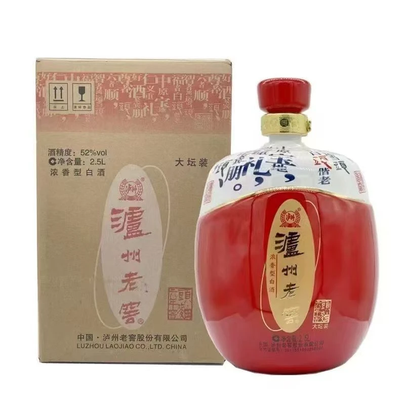 泸州老窖六年窖头曲酒大坛装浓香型白酒 J 52度2.5L