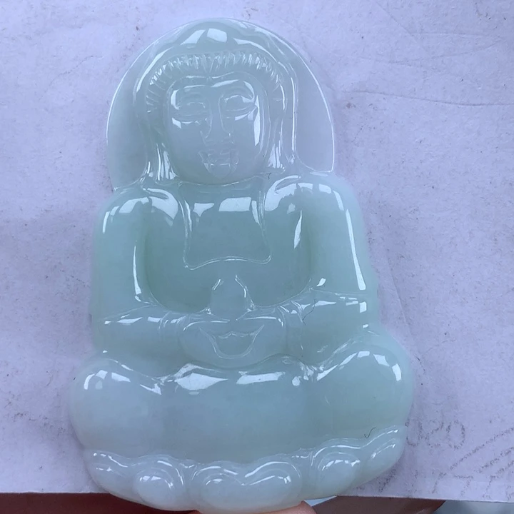 颈饰未镶嵌翡翠观音