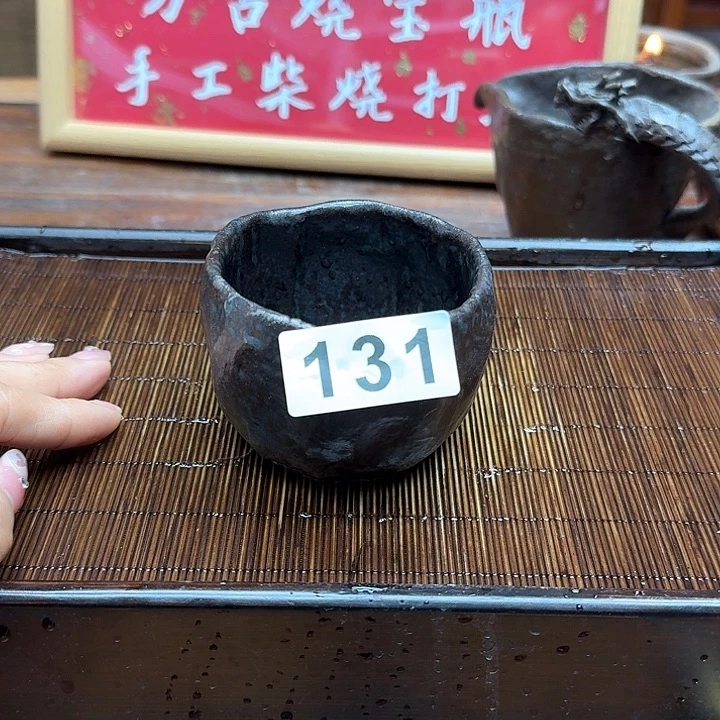 纯手工制作粗陶茶具