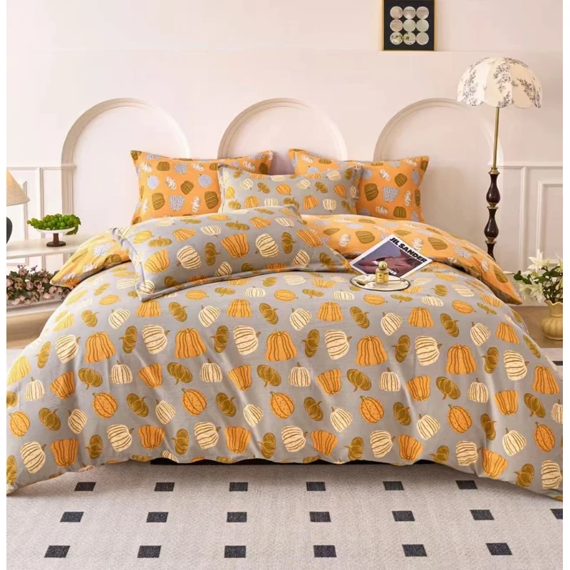 双人床单-【暖暖南瓜灰】尺寸2.5*2.3米秋冬加密加厚斜纹柔软亲肤