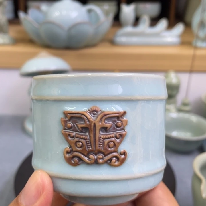 杯子天青重工手工杯