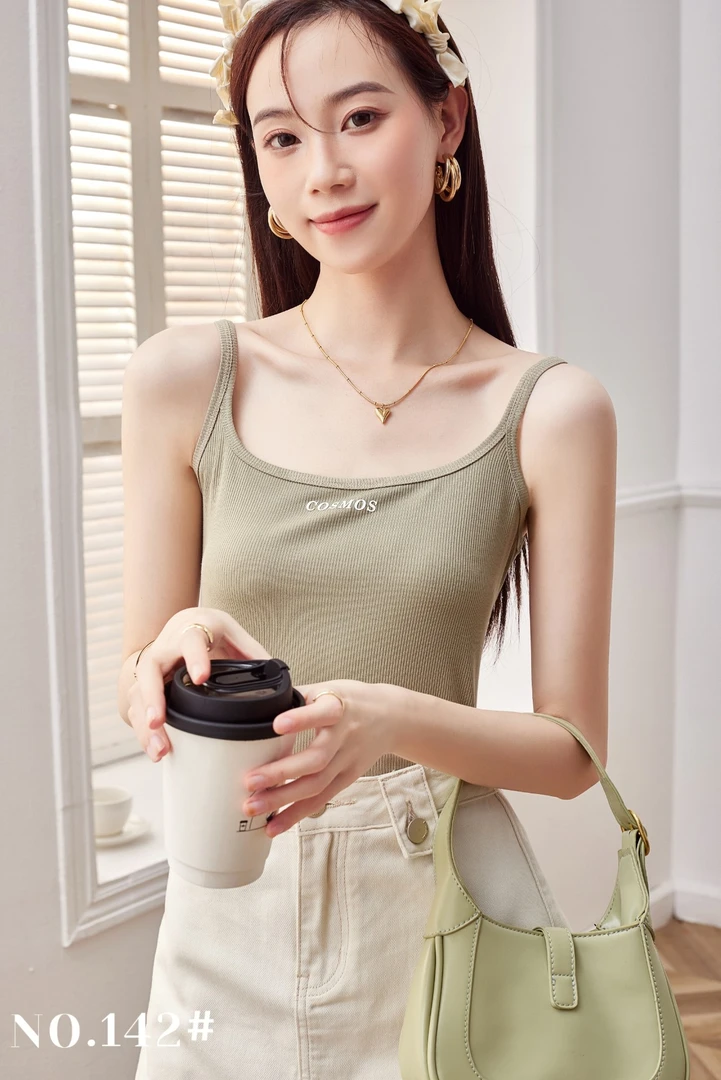 休闲吊带背心女春夏薄款内搭西服外穿2025年新款螺纹修身无袖上衣