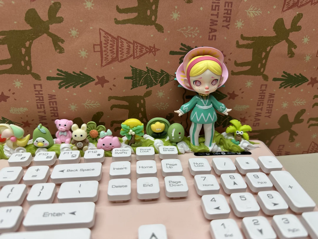 DIY奶油胶有线键盘