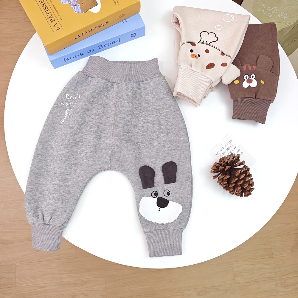 婴幼儿卡通大屁屁裤男女宝宝可爱卫裤宽松哈伦裤儿童春秋外穿长裤