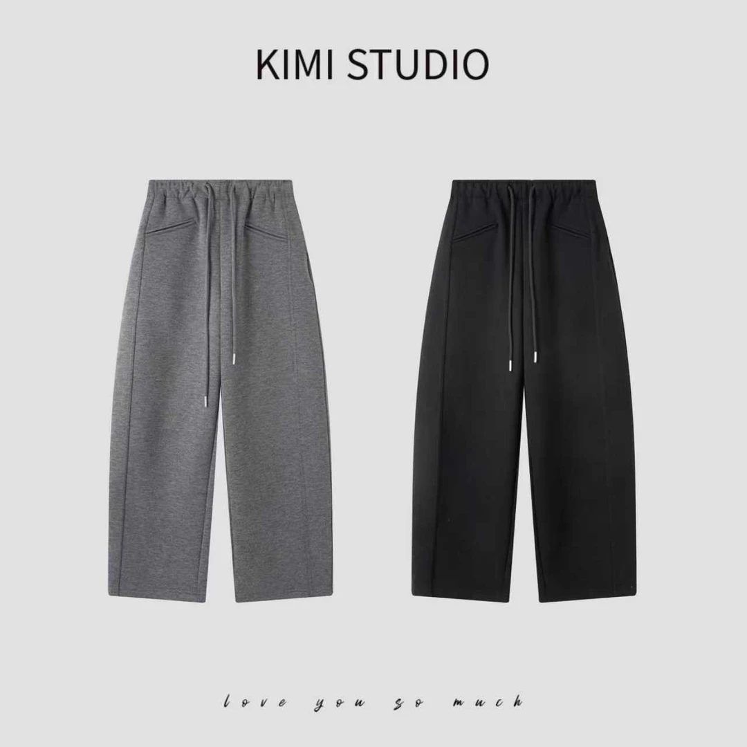 AW251170 冬季弹力腰前兜弯弯休闲裤