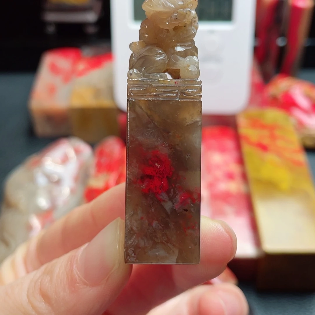 【闪购商品】昌化鸡血石用****2邵氏鸡血石