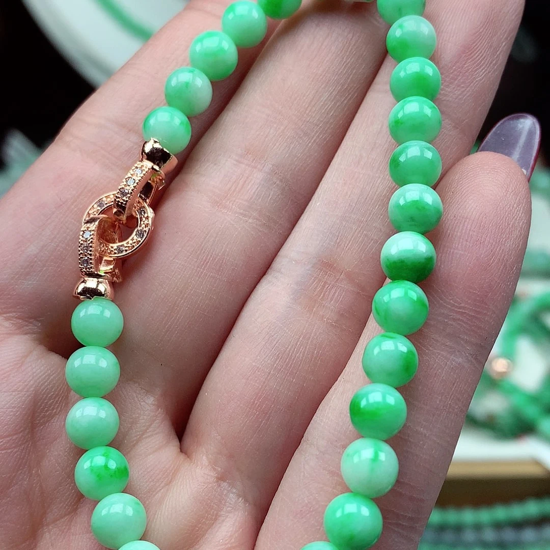 翡翠未镶嵌项链翡翠