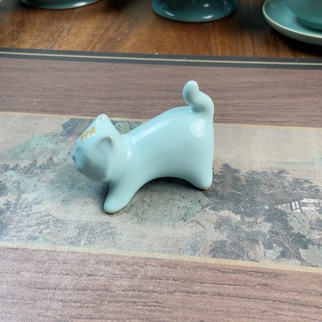 摆件陶原产地原矿汝瓷～茶器