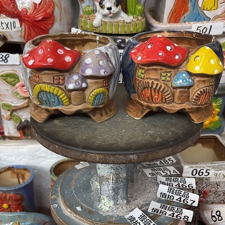 粗陶材质多肉花盆