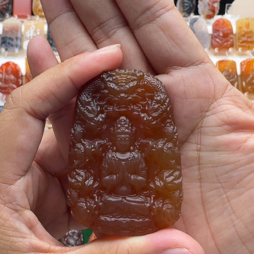 孤***风玛瑙/玉髓未镶嵌颈饰