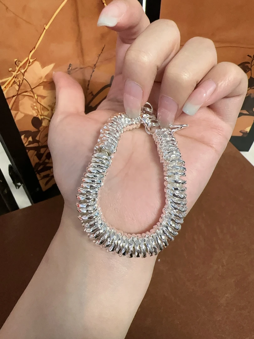 足银银制品 40新中式盘缠大手串