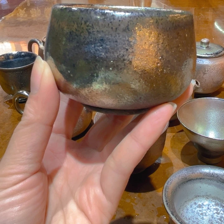 杯?紫泥柴烧杯子杯子杯子