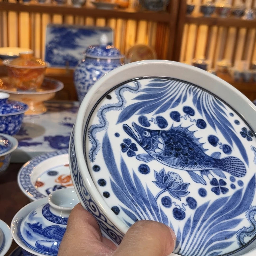 錡镇堂手工手绘壶承
